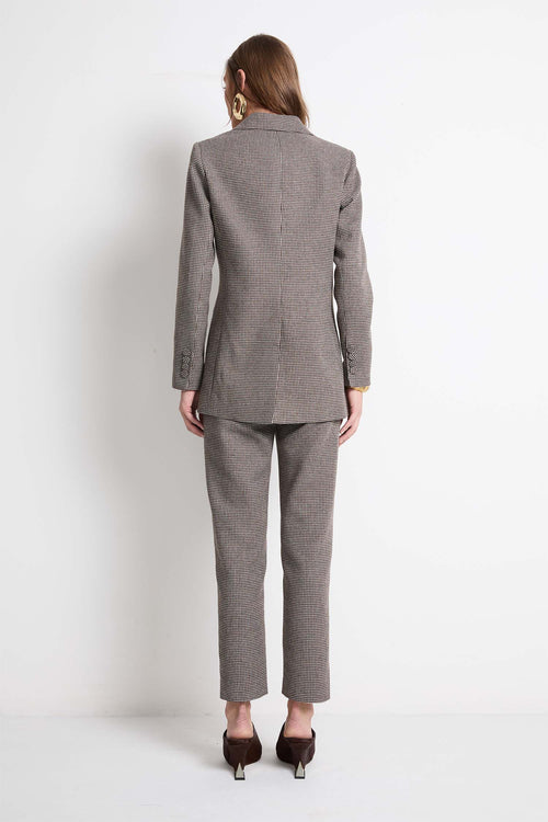 Blazer Alfaiataria Pied De Poule