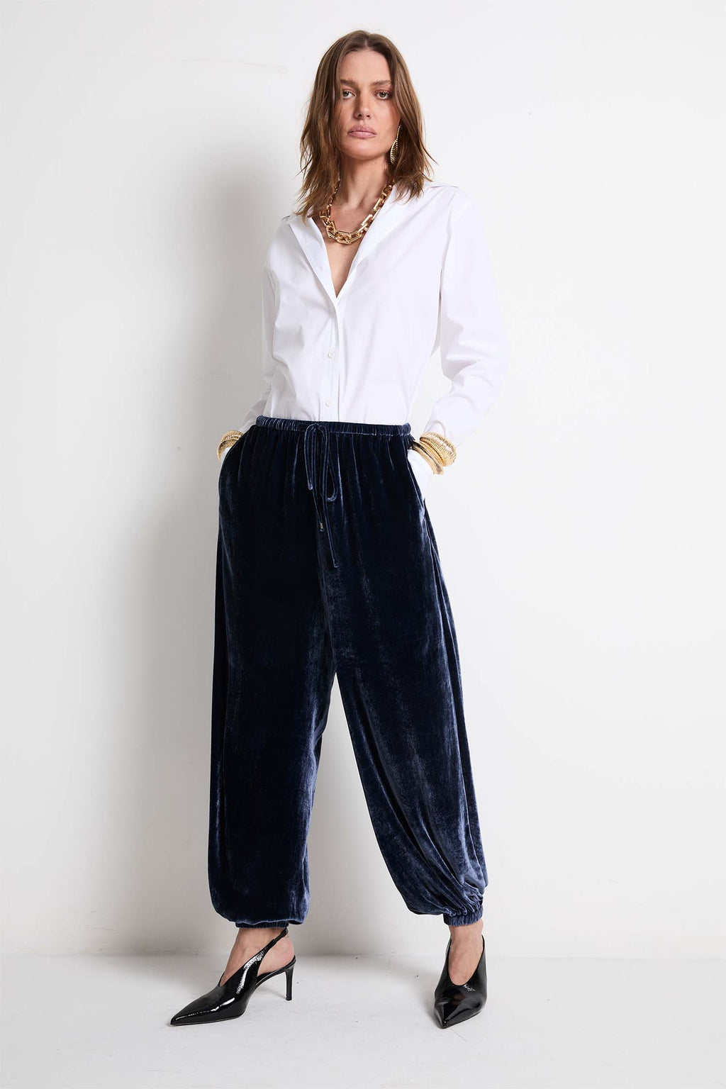Calça Aladim Veludo
