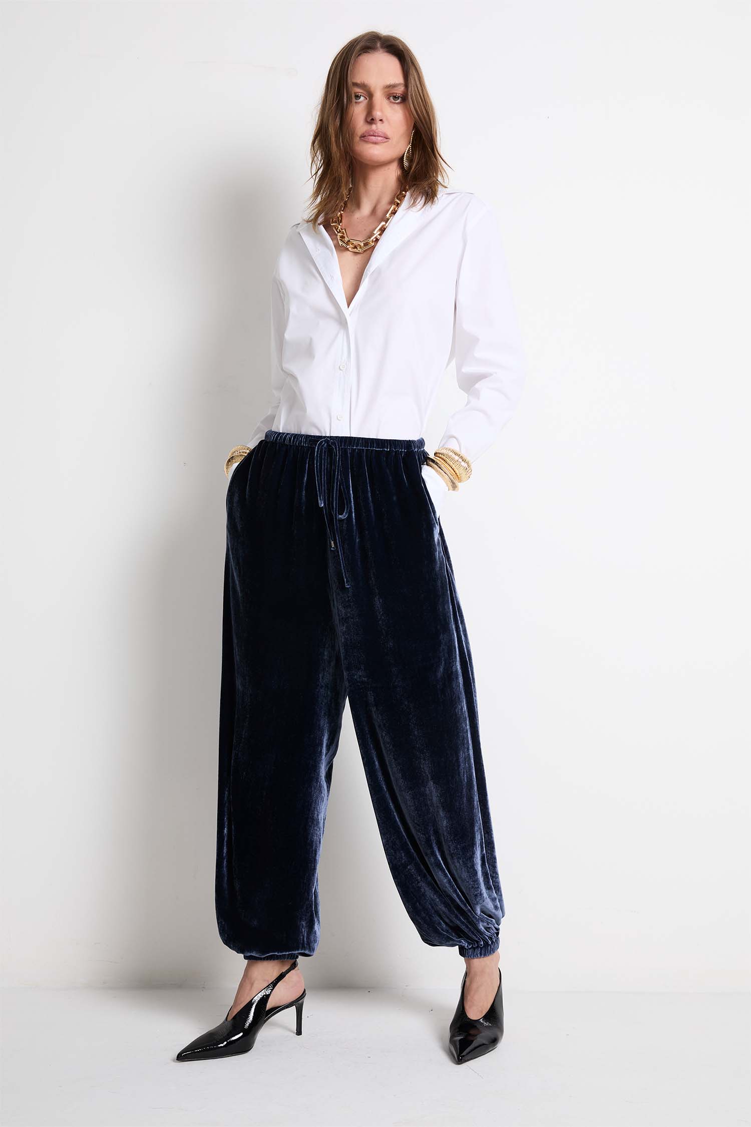 Calça Aladim Veludo