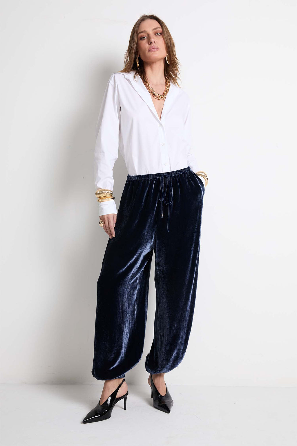 Calça Aladim Veludo