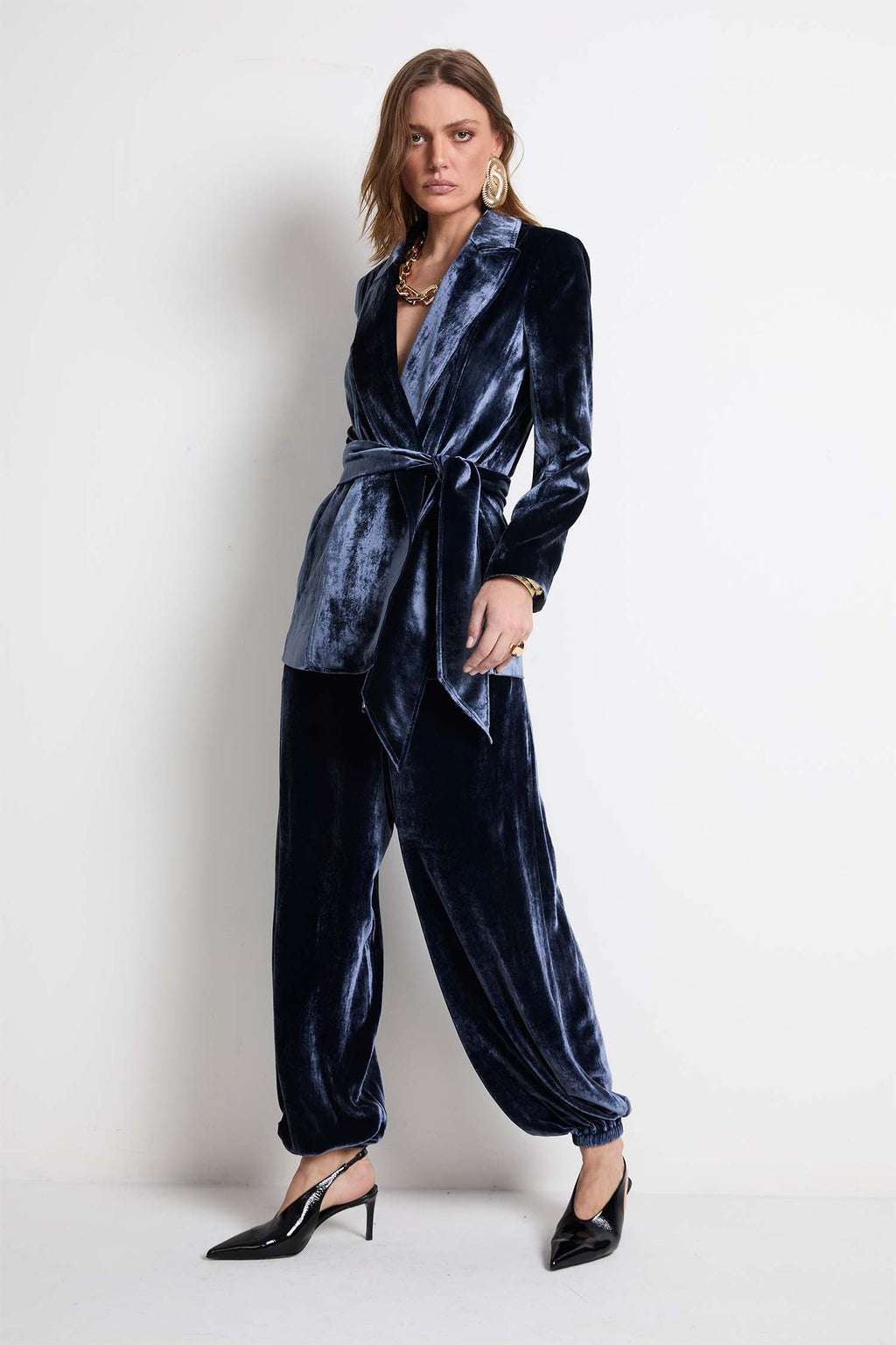 Blazer Com Faixa Veludo