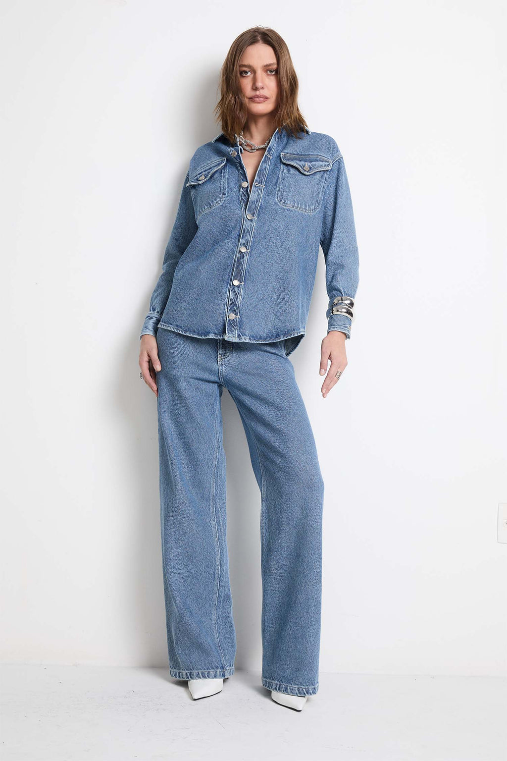 Camisa Pietro Denim Lavagem Média