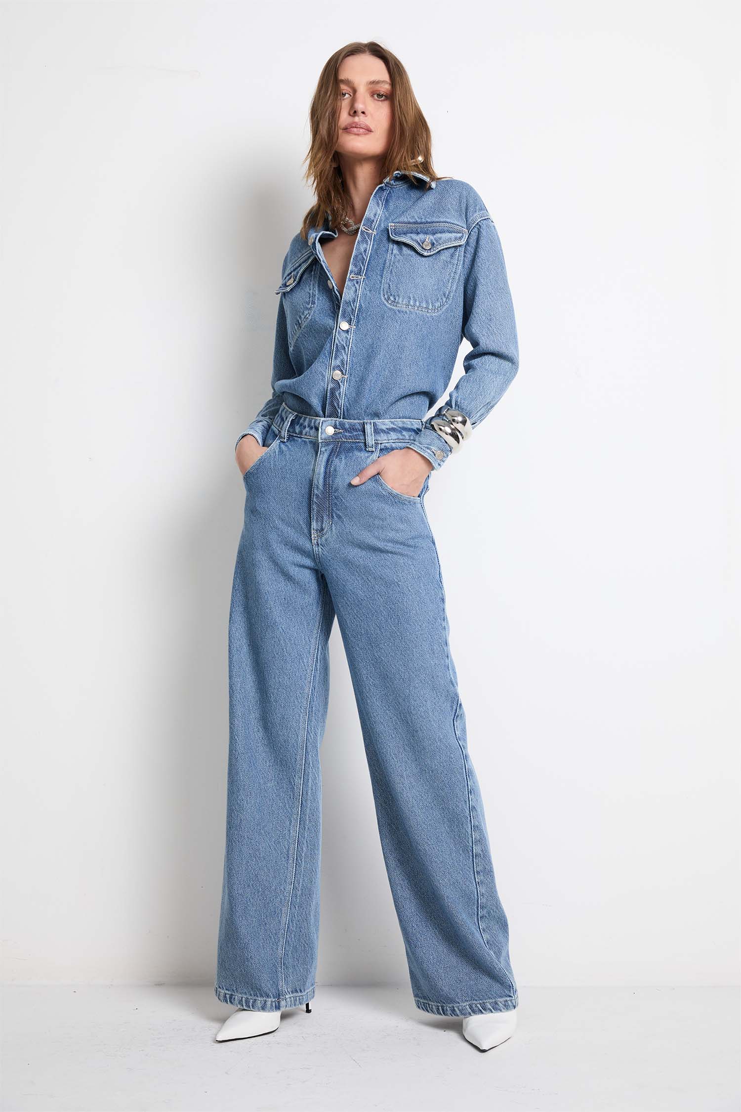 Camisa Pietro Denim Lavagem Média