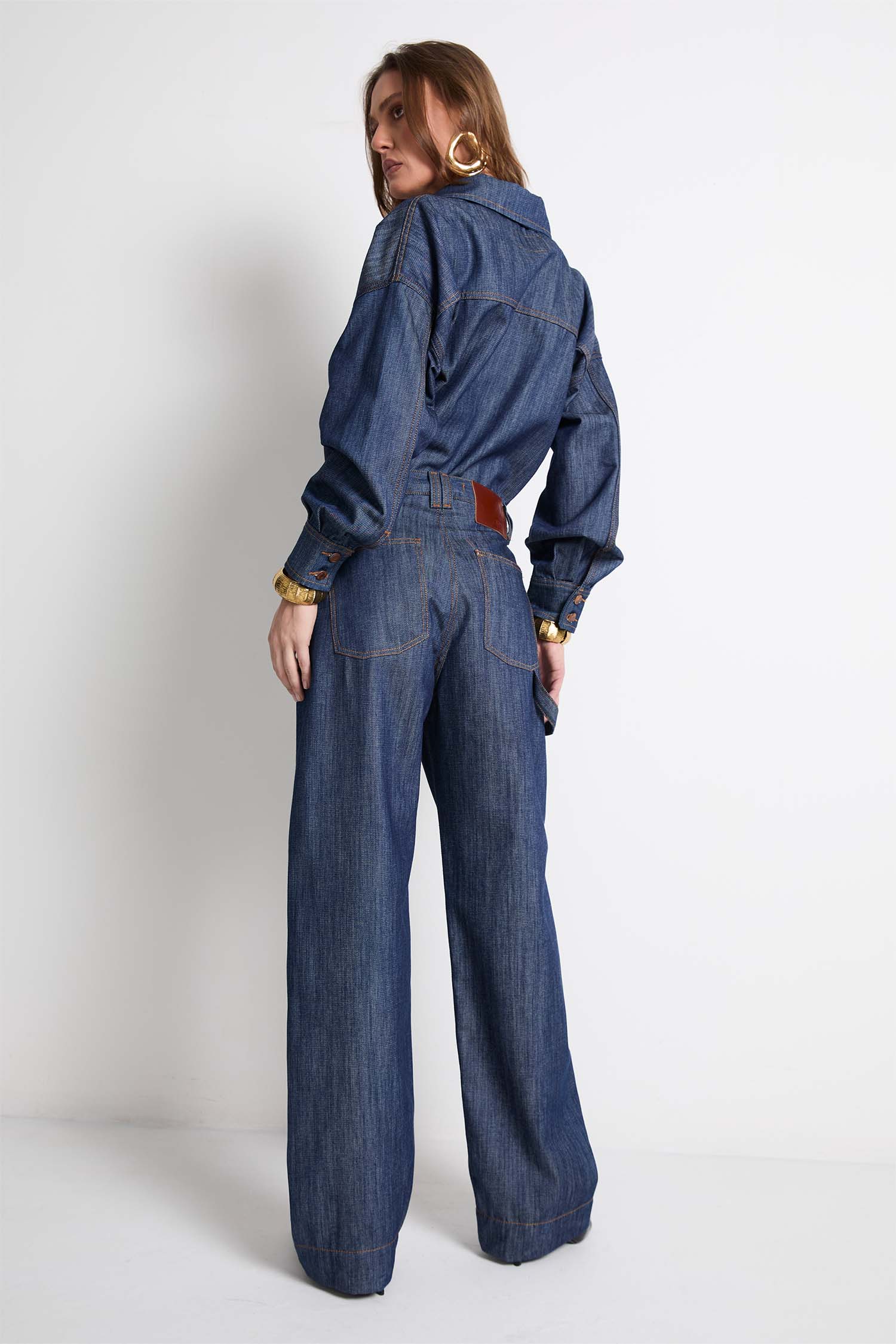 Camisa Manga Longa Raw Denim