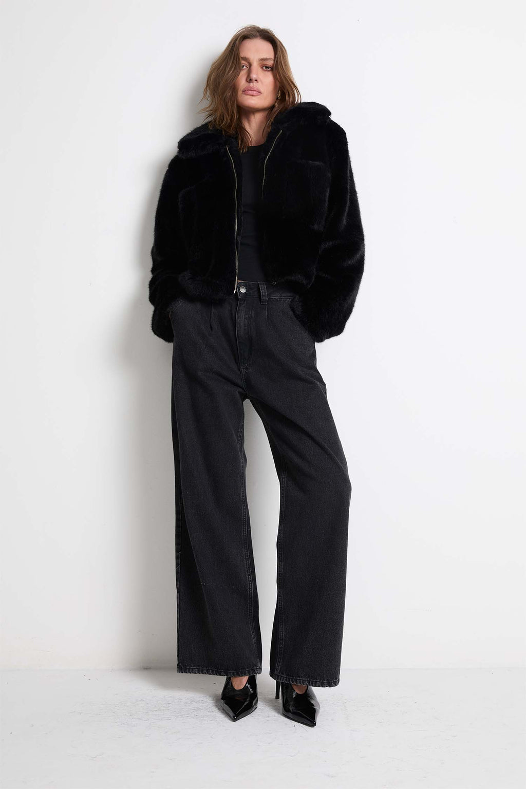 Calça Relaxed Black Denim