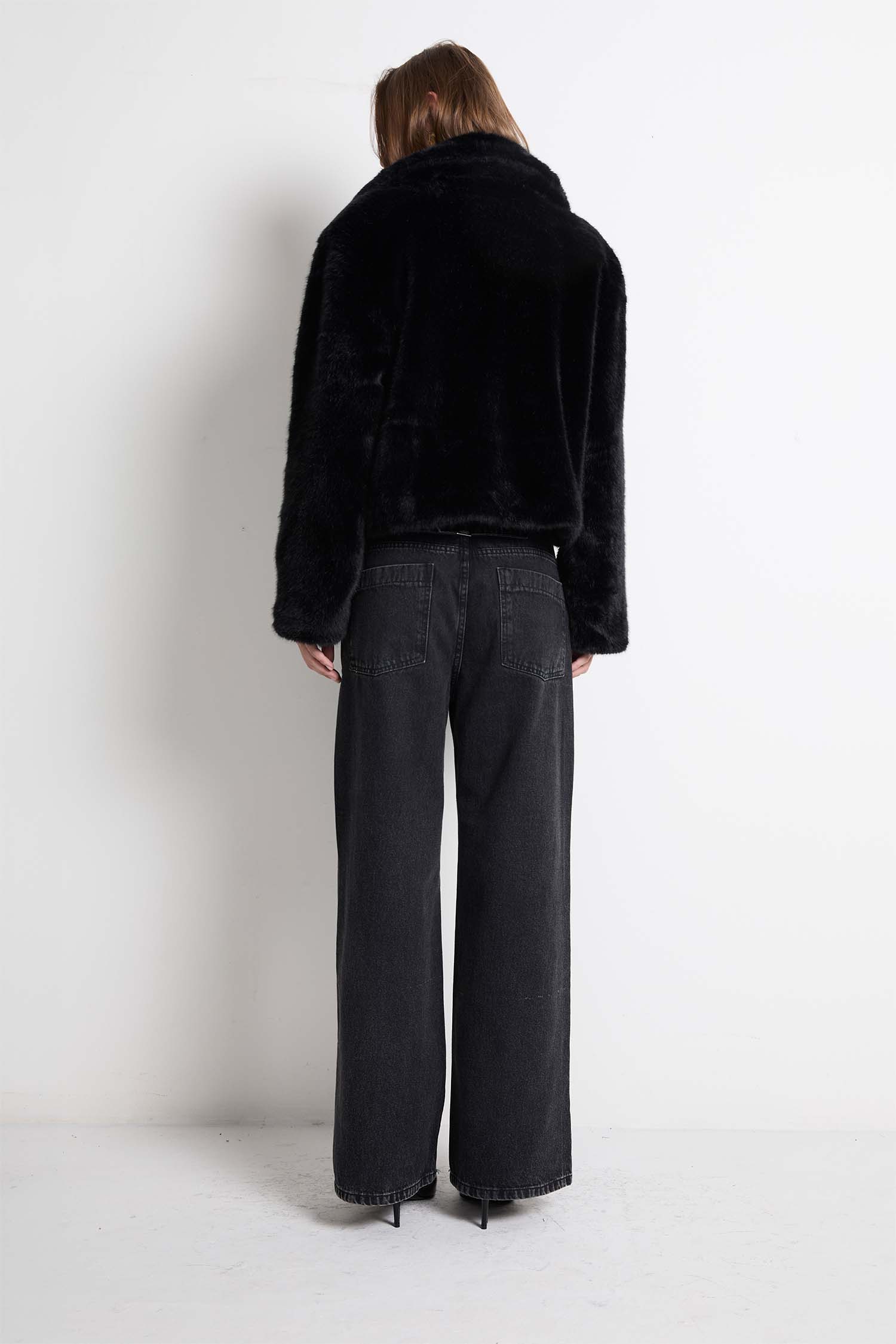 Calça Relaxed Black Denim