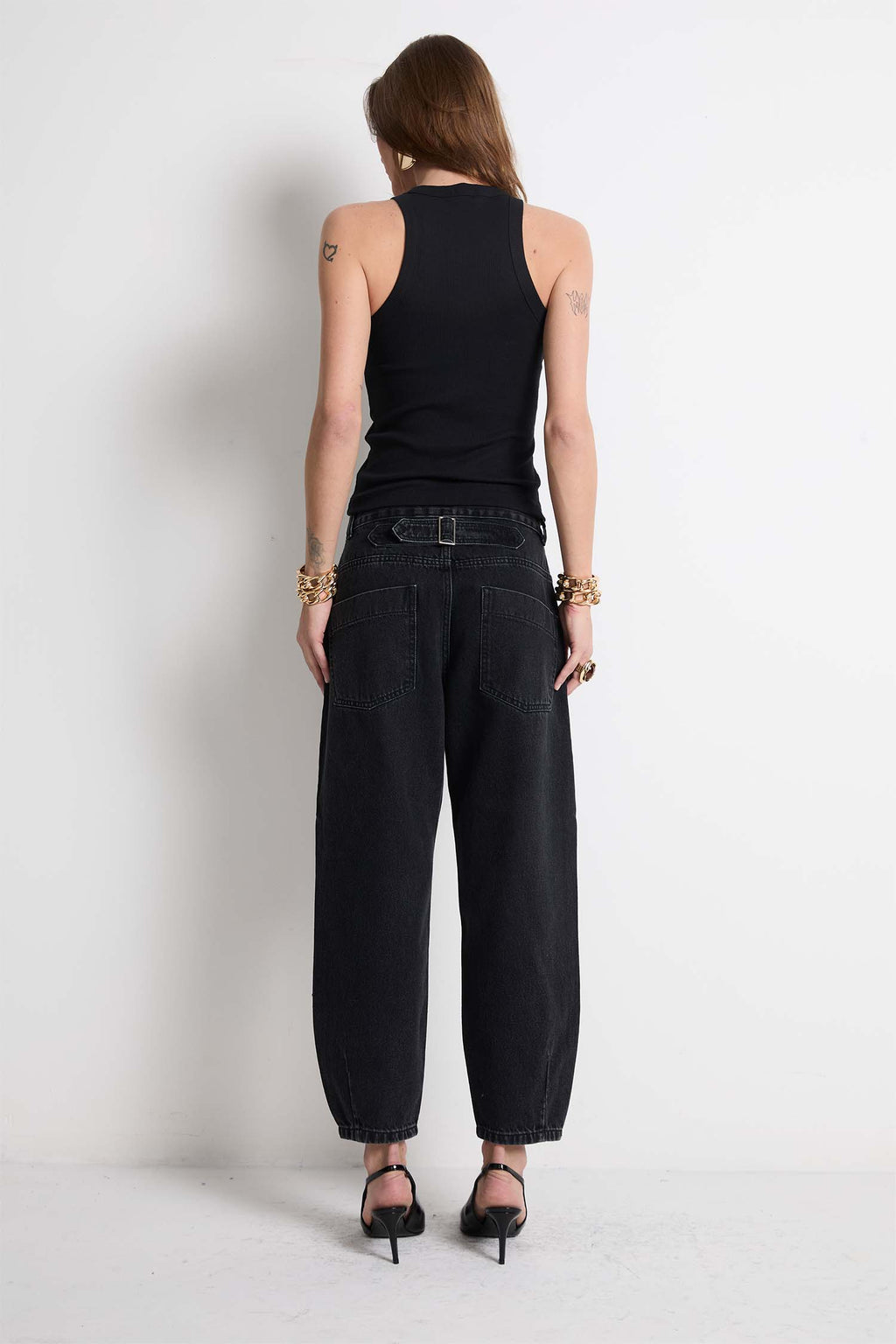 Calça Baloon Black Denim