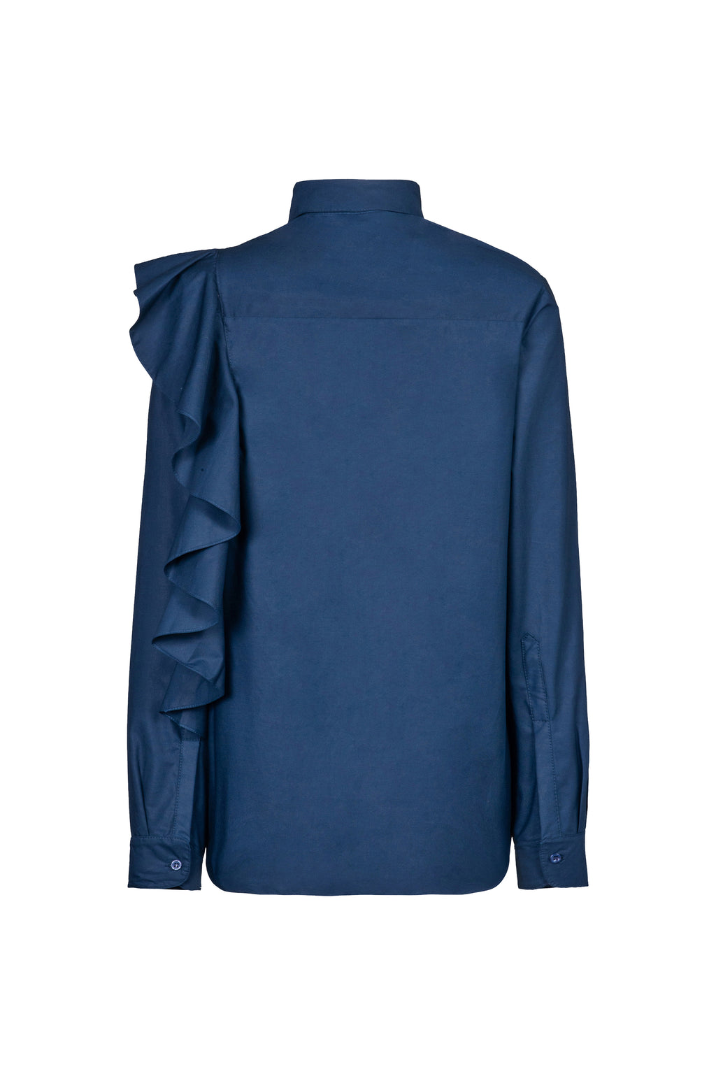 Camisa Botões Babados Tricoline