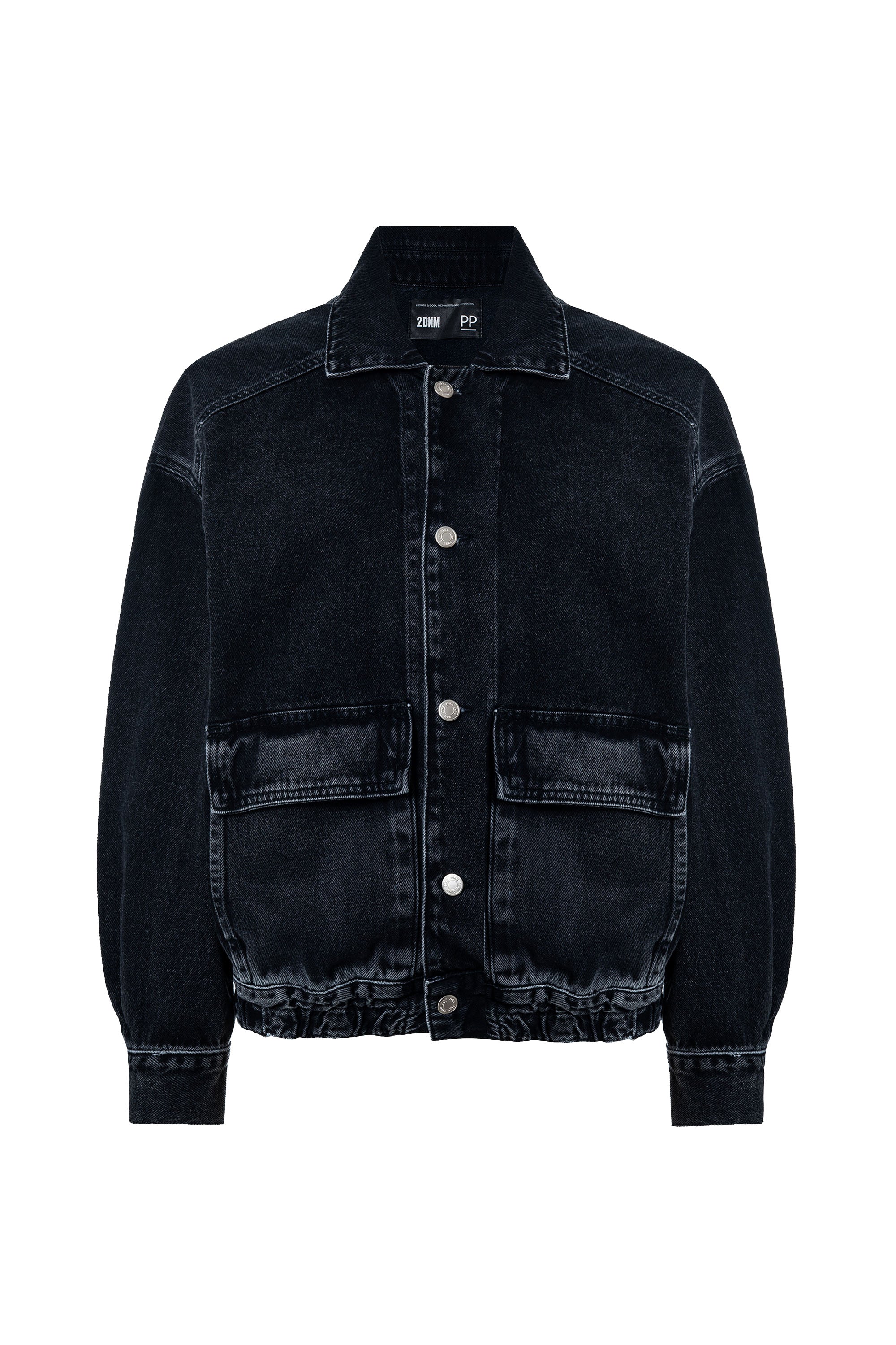 Jaqueta Bomber Black Denim – 2DNM