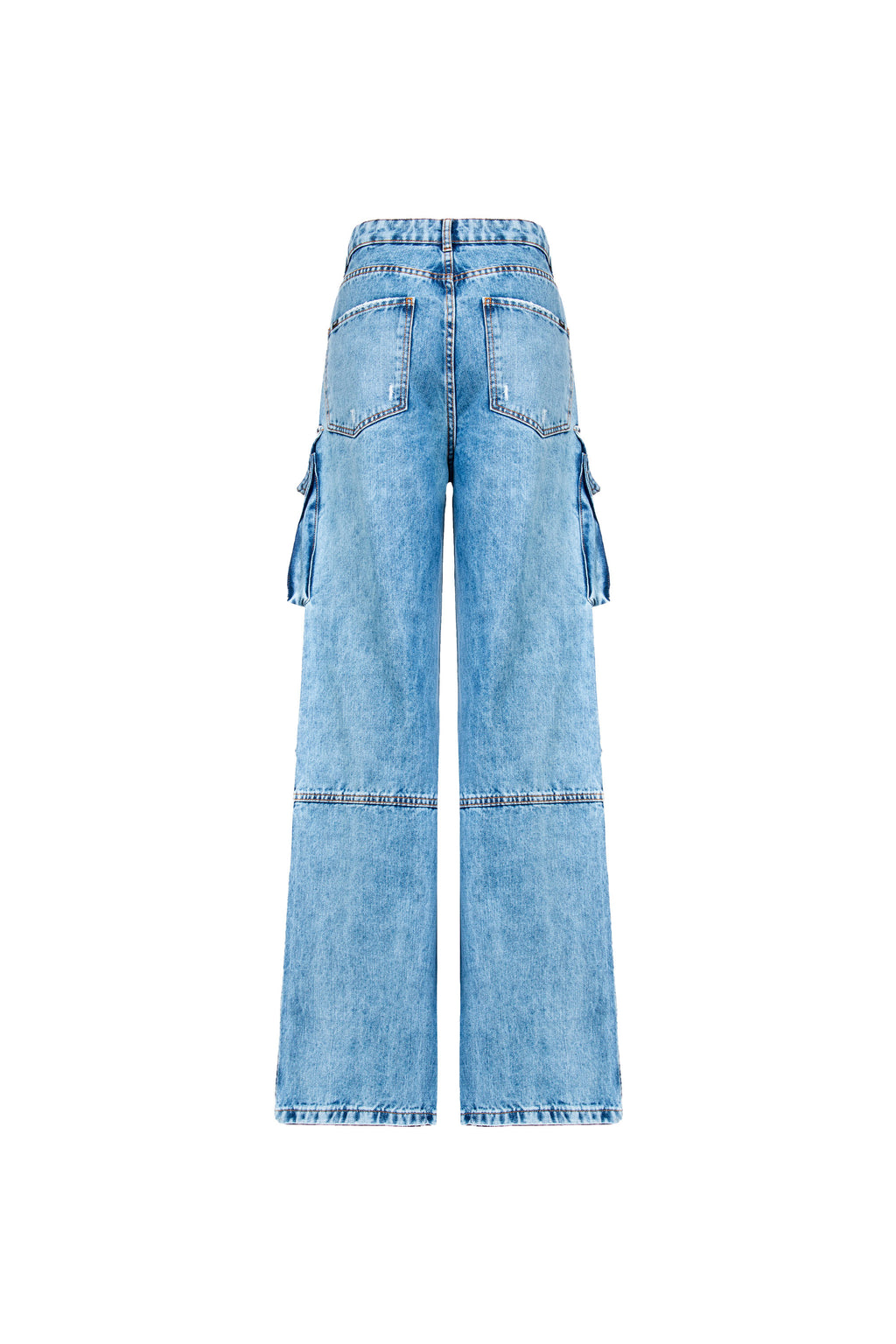 Calça Cargo Marmorizada Lavagem Média
