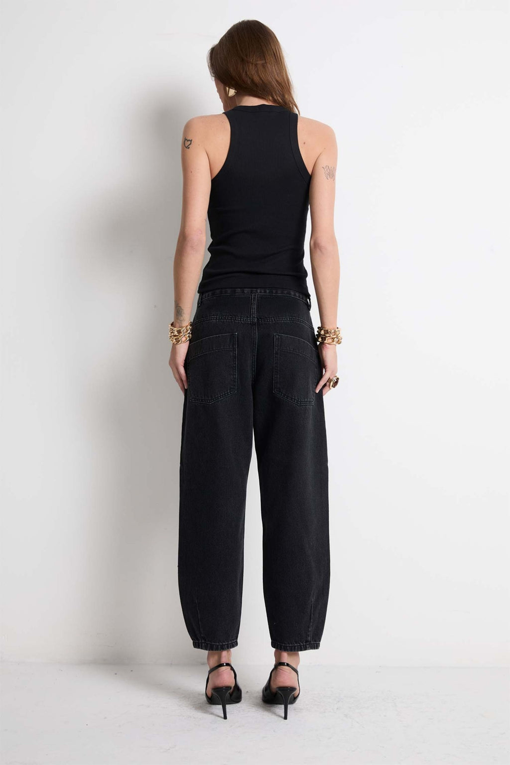 Calça Baloon Black Denim