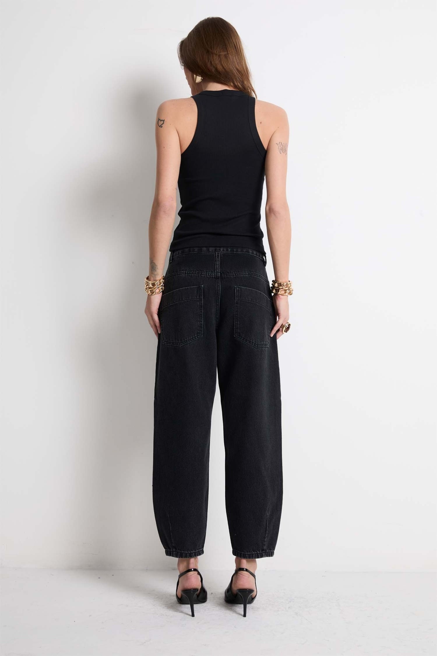 Calça Baloon Black Denim