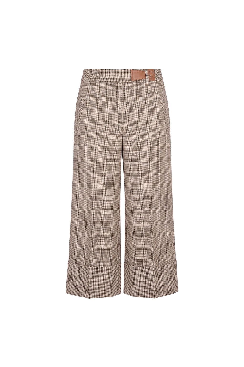Calça Pantacourt Xadrez