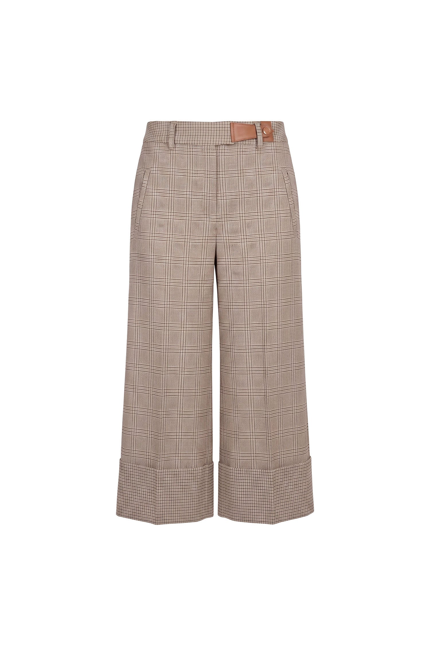 Calça Pantacourt Xadrez
