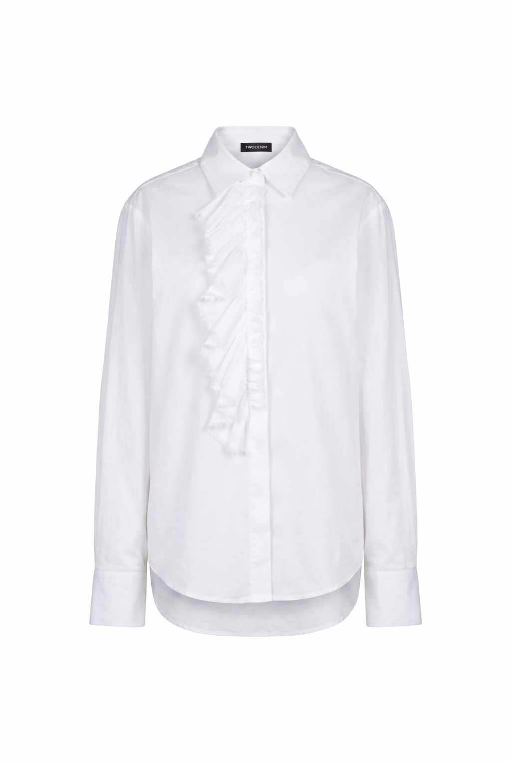 Camisa Com Jabour Voil