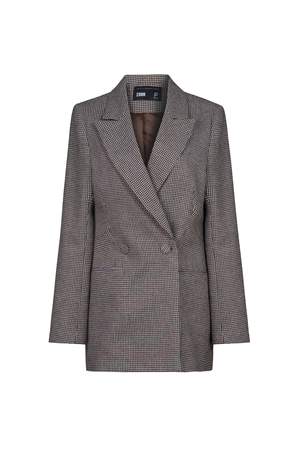 Blazer Alfaiataria Pied De Poule