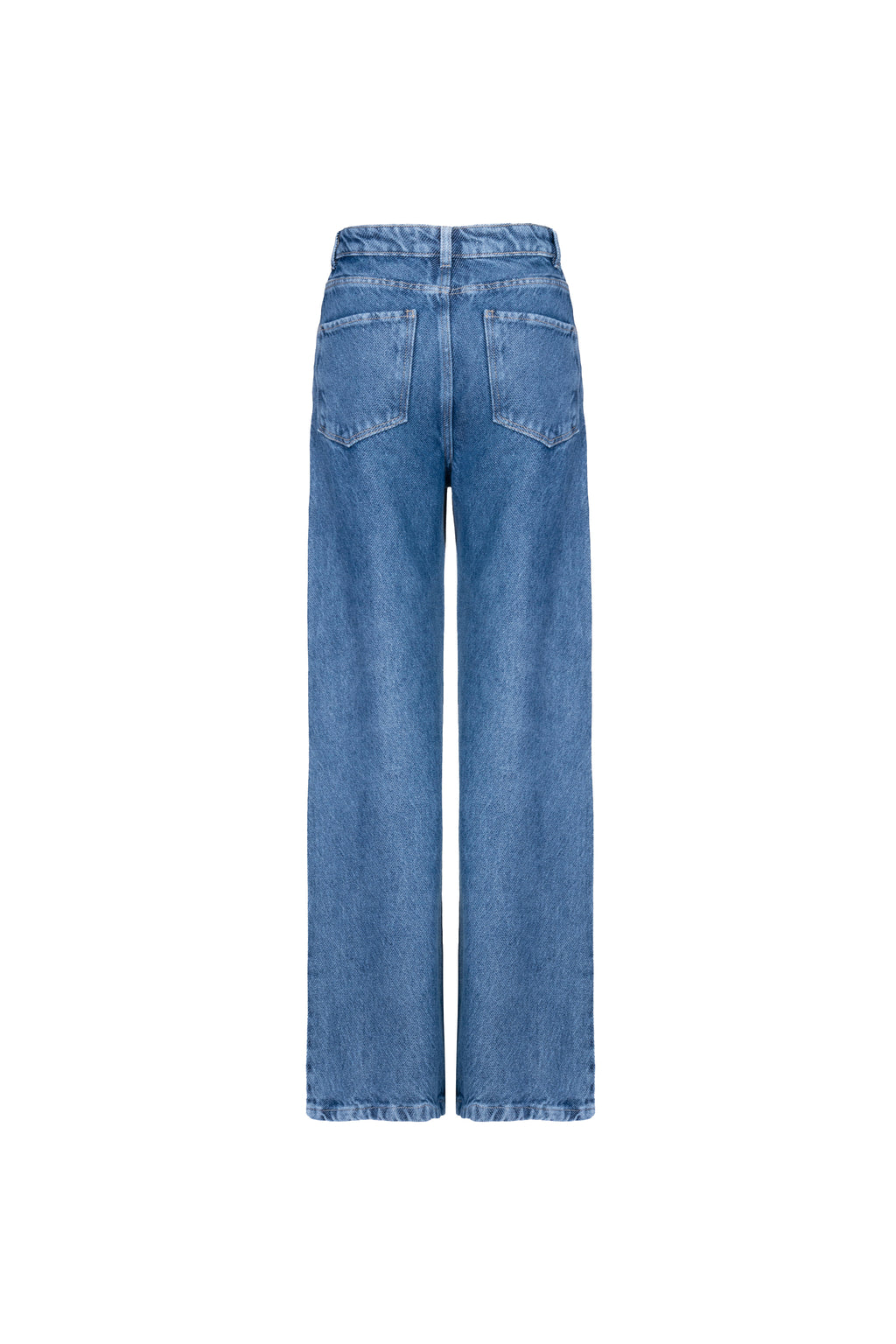 Calça Wide Leg Pietro Denim Lavagem Média