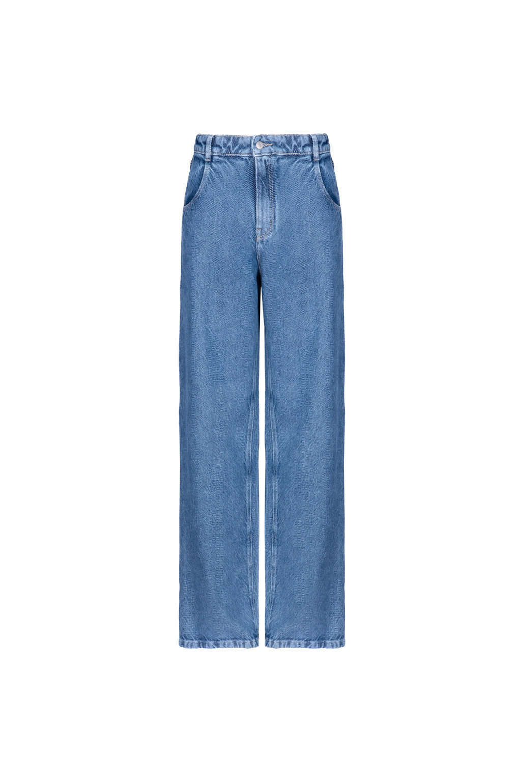 Calça Wide Leg Pietro Denim Lavagem Média