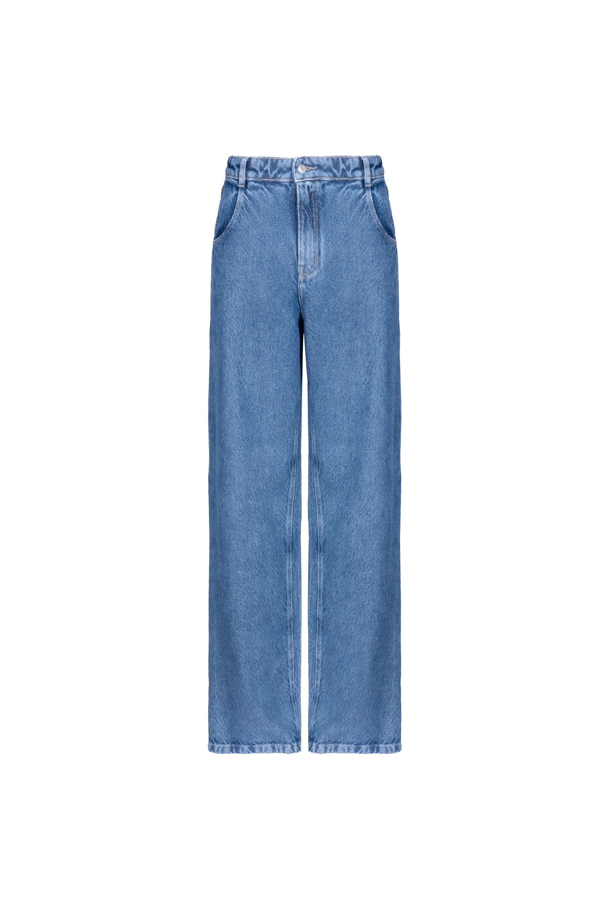 Calça Wide Leg Pietro Denim Lavagem Média
