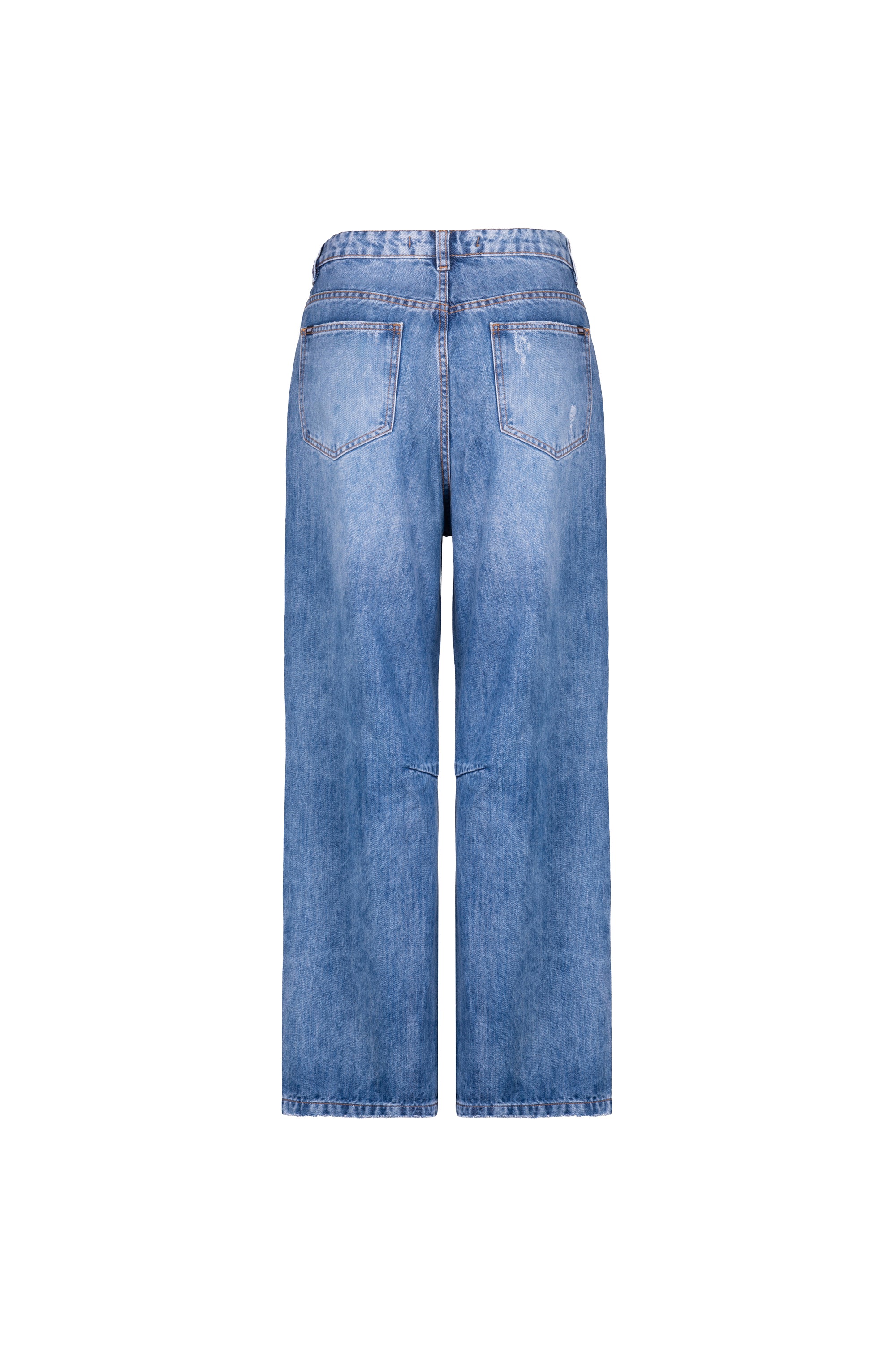 Calça Arc Loose Destroyed Lavagem Média