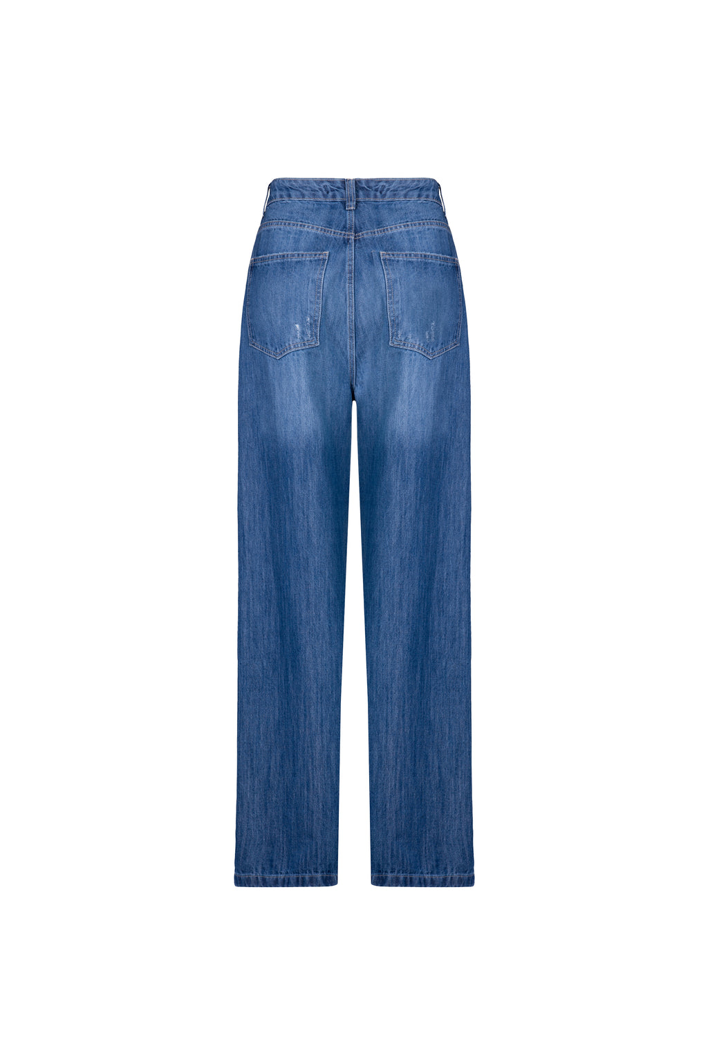 Calça Com Ziper No Bolso Denim