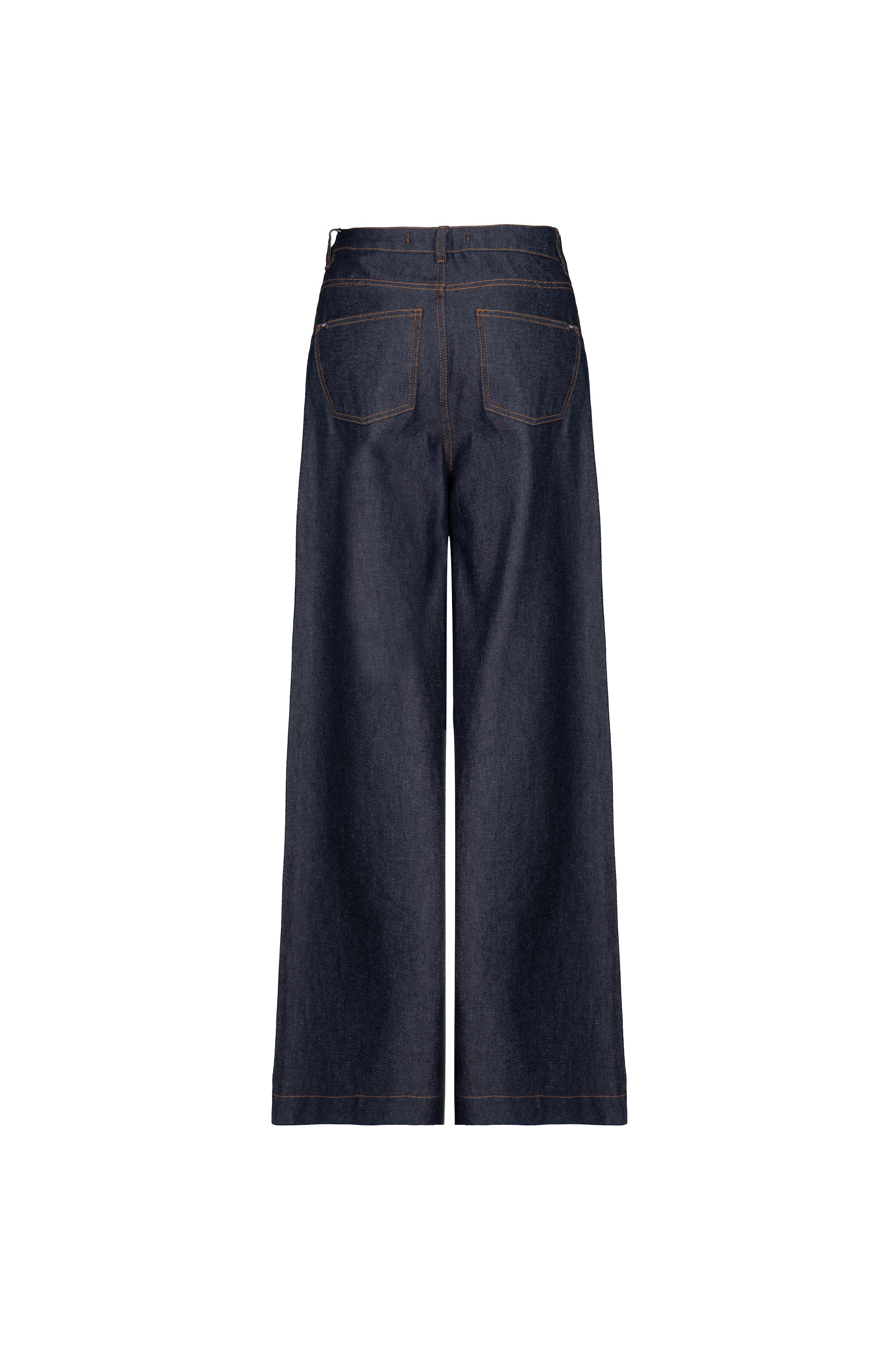 Calça Pantalona Raw Denim