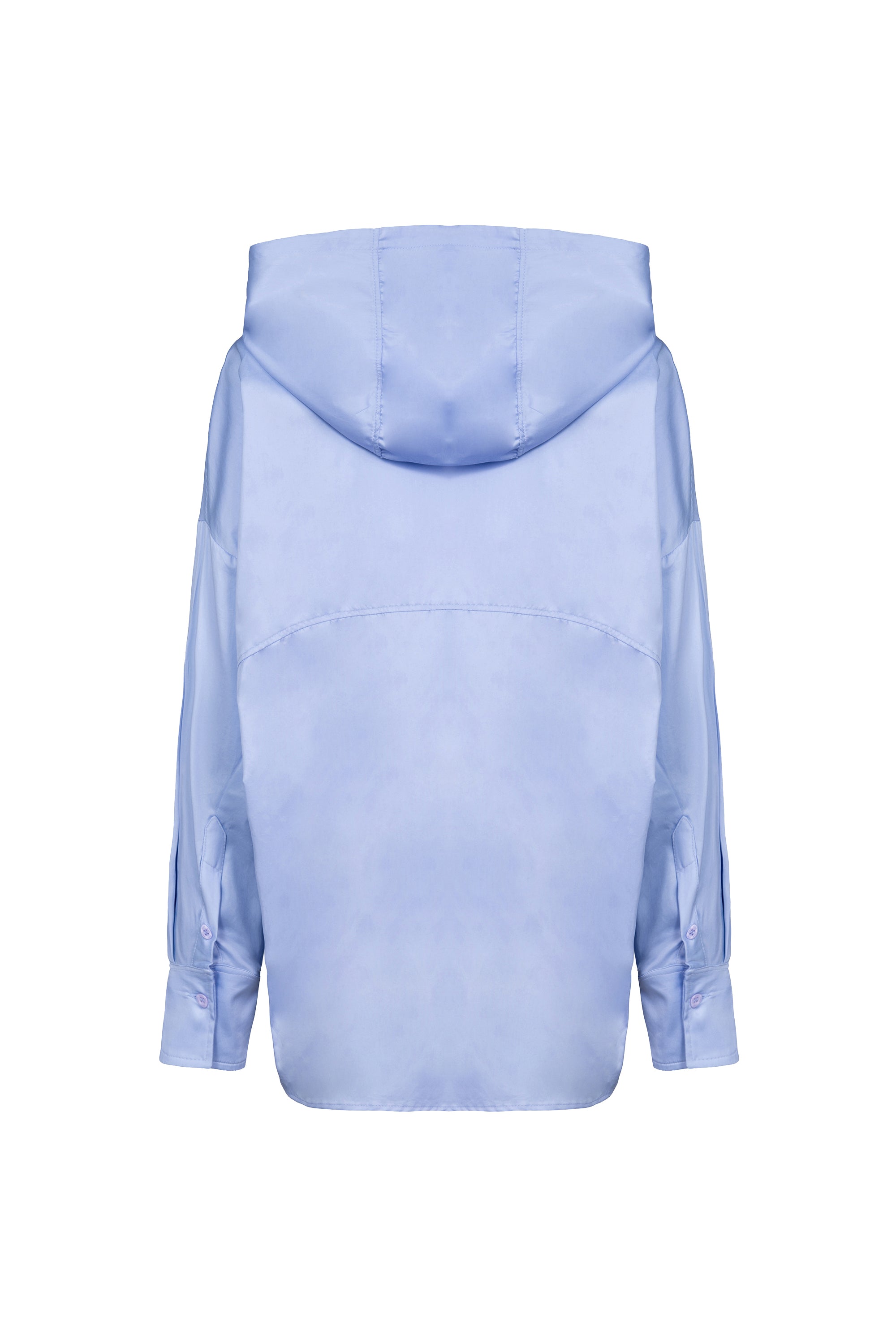 Camisa Tricoline Com Capuz AZUL