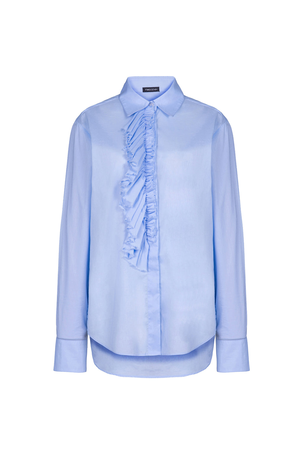 Camisa Com Jabour Voil