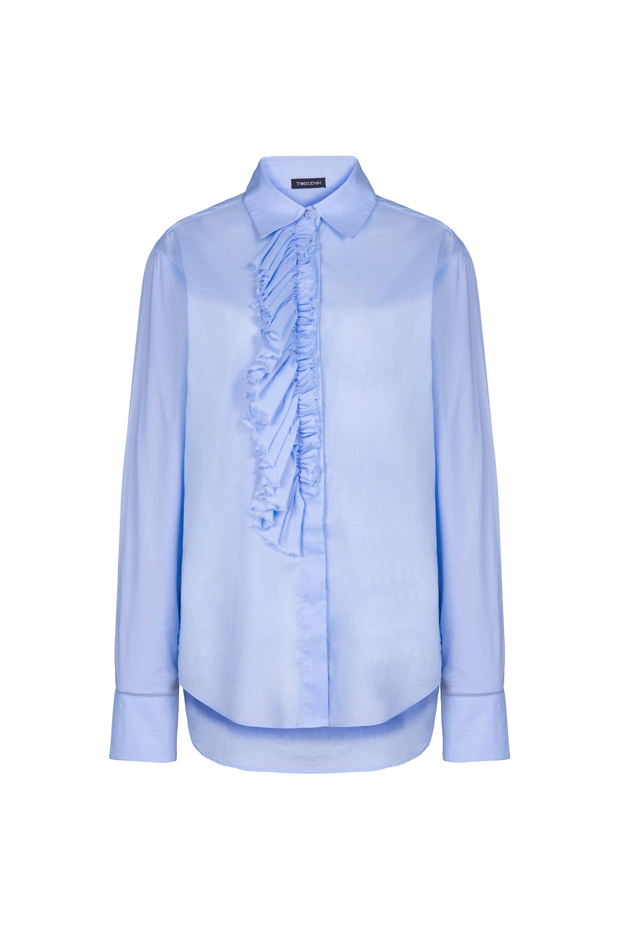 Camisa Com Jabour Voil