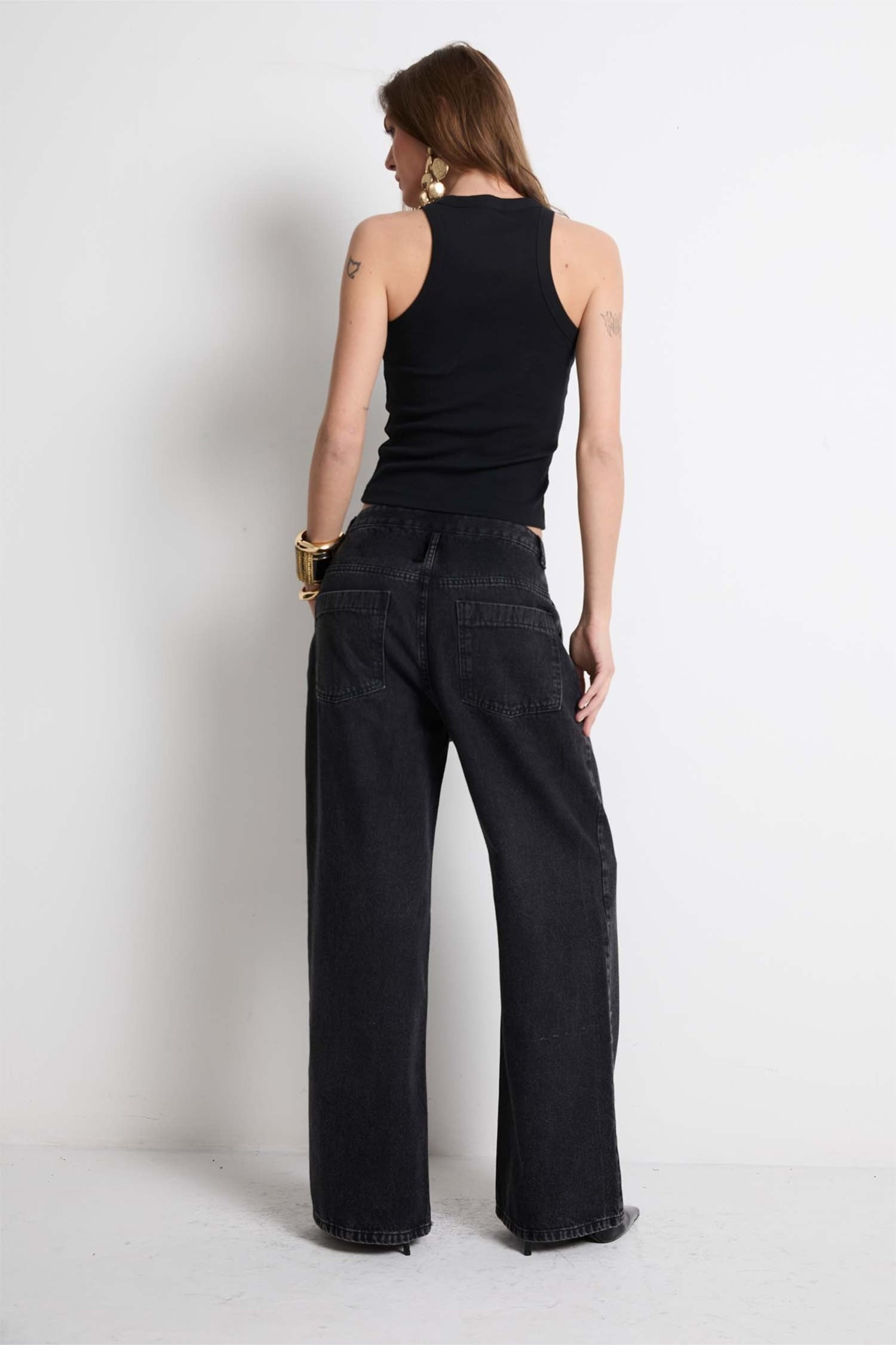 Calça Relaxed Black Denim